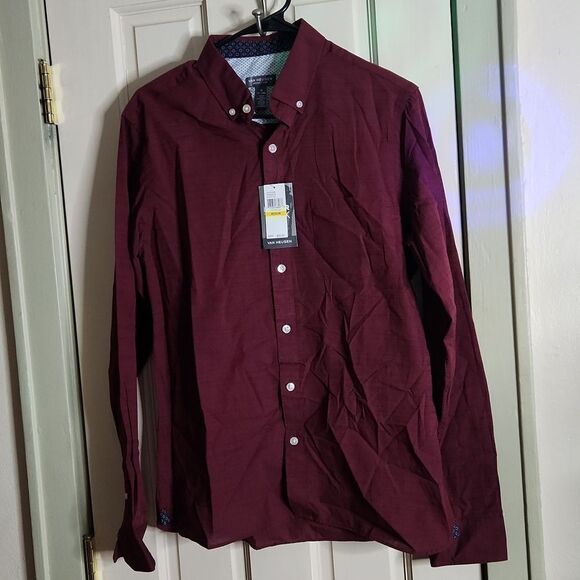 š„Brand New!š„ VanĀ HeusenāMen's Button-up Shirt - SIZEāM - Picture 1 of 9